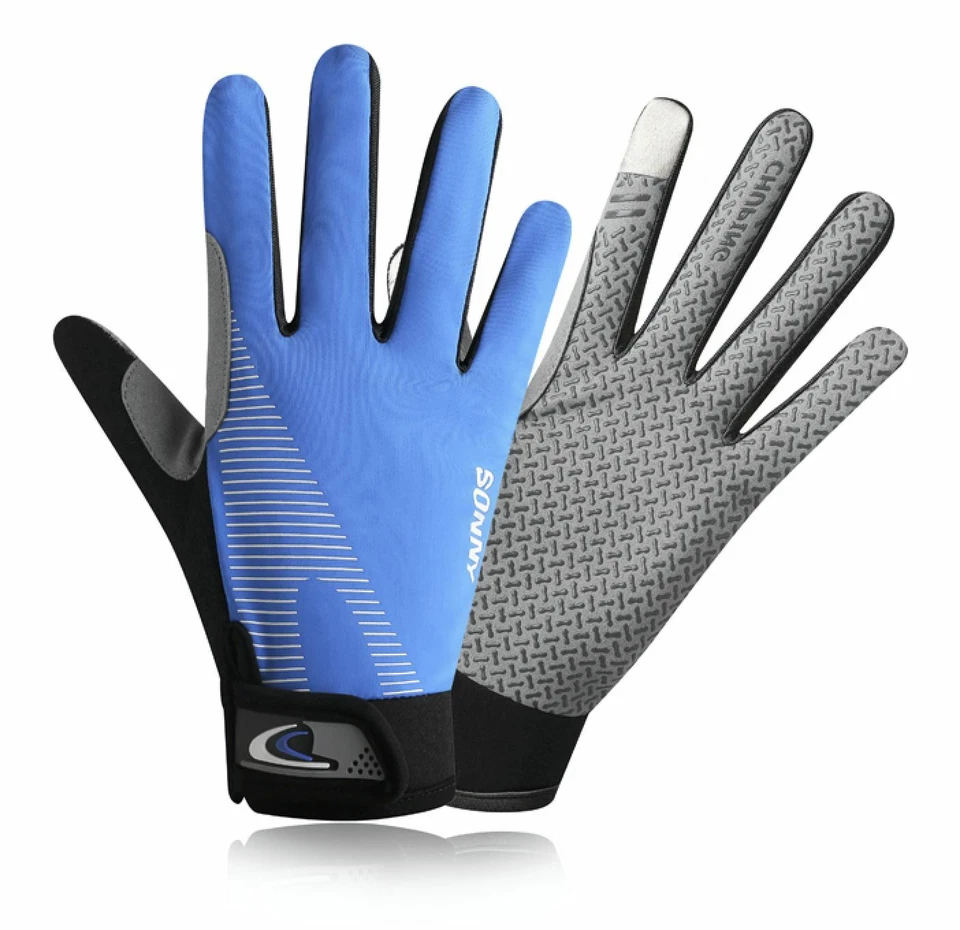 Bike glove full finger gym cycling gloves touch screen Breathable windproof - image 4 of 4