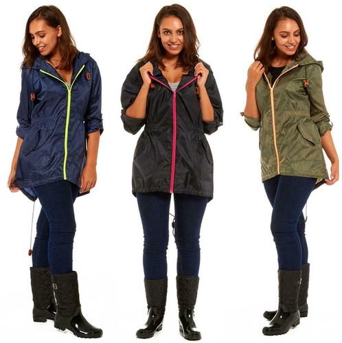Showerproof Jacket Coat Kagool Fishtail 