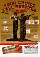 1984 Vintage Print Ad Winchester Your Choice Fall Rebates Extra Value Hunters