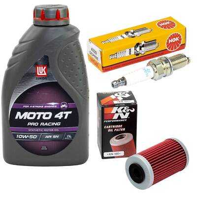 Set Öl 1L Inspektion für Husaberg FC 450 400 501 FC 550 00-06 Ölfilter Zündkerze