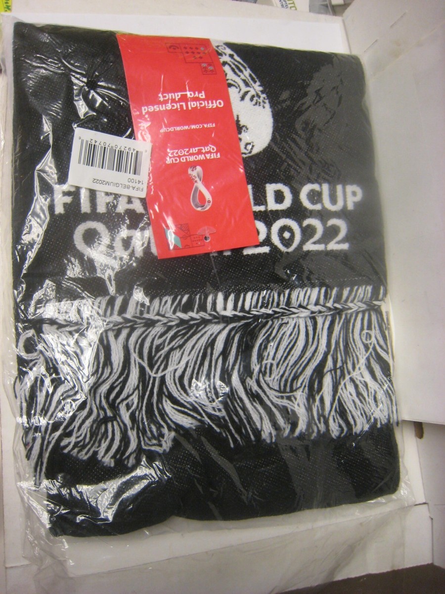 NWT Official FIFA License BELGIUM 2022 World Cup Matchup Scarf New