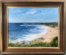Frances Schult  Stingray Bay Cape Patterson Framed Oil Painting 1991