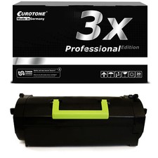 3x Pro Toner for 24B6015 Lexmark M-5163 M-5163-dn M-5170 with 35,000 Pages Each