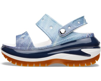 Crocs Mega Crush Denim Sandal Sz W9 | eBay