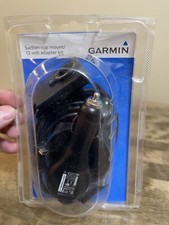 Garmin Nuvi 300 Series Suction Mount  12V Car Charger  010-10935-00  NIB