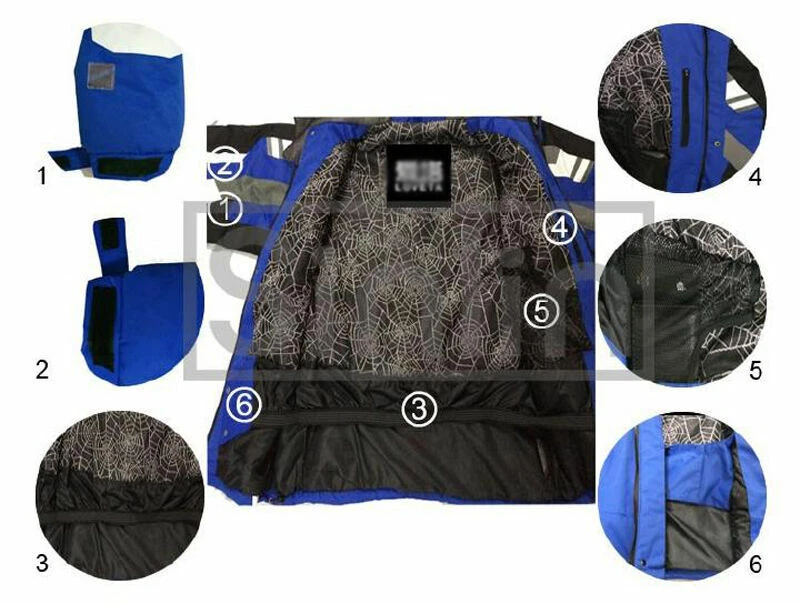 Herren Jacke+Hose Skianzug Wasserdichte Outdoor-Mantel Snowboard Bekleidung 2XL - Bild 3 von 4