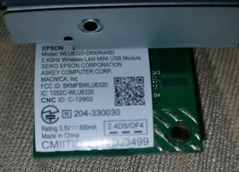 Epson WorkForce WF-4720 OEM MOTHERBOARD/ MAIN BOARD New - Image 4 of 4