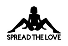 Spread The Love Funny Car Truck Suv Vinyl Sticker Decal Toolbox Jdm