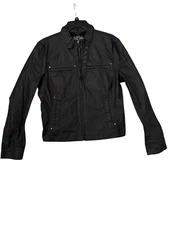 Blanc Noir Premier Brand Black Zip Up Jacket Women's Size XL