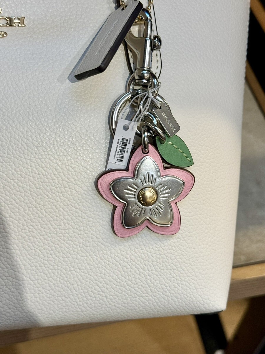 NWT Coach Wildflower Flower Key Chain Fob Keychain Bag Charm