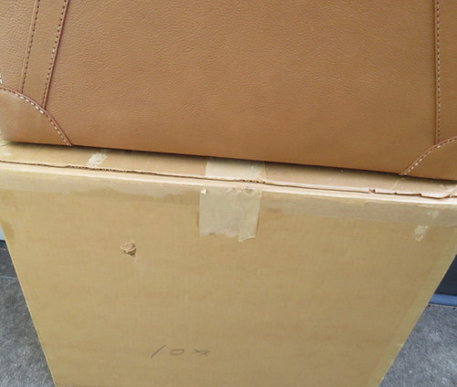 Vintage Sky Cap In Platt Tan Suitcase - 19" x 23+" x8" With Original Box