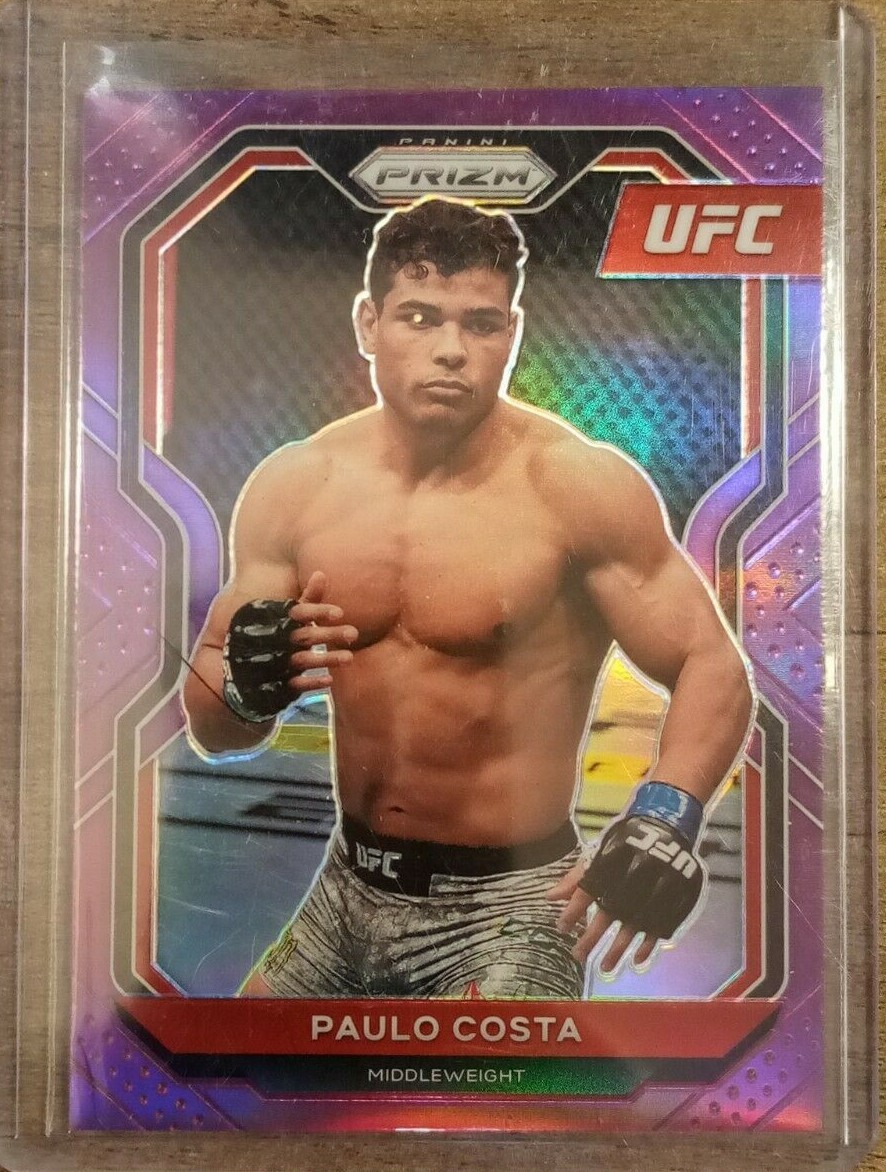 2021 Prizm UFC Debut PURPLE Refractor #69 PAULO COSTA 051/149 SP