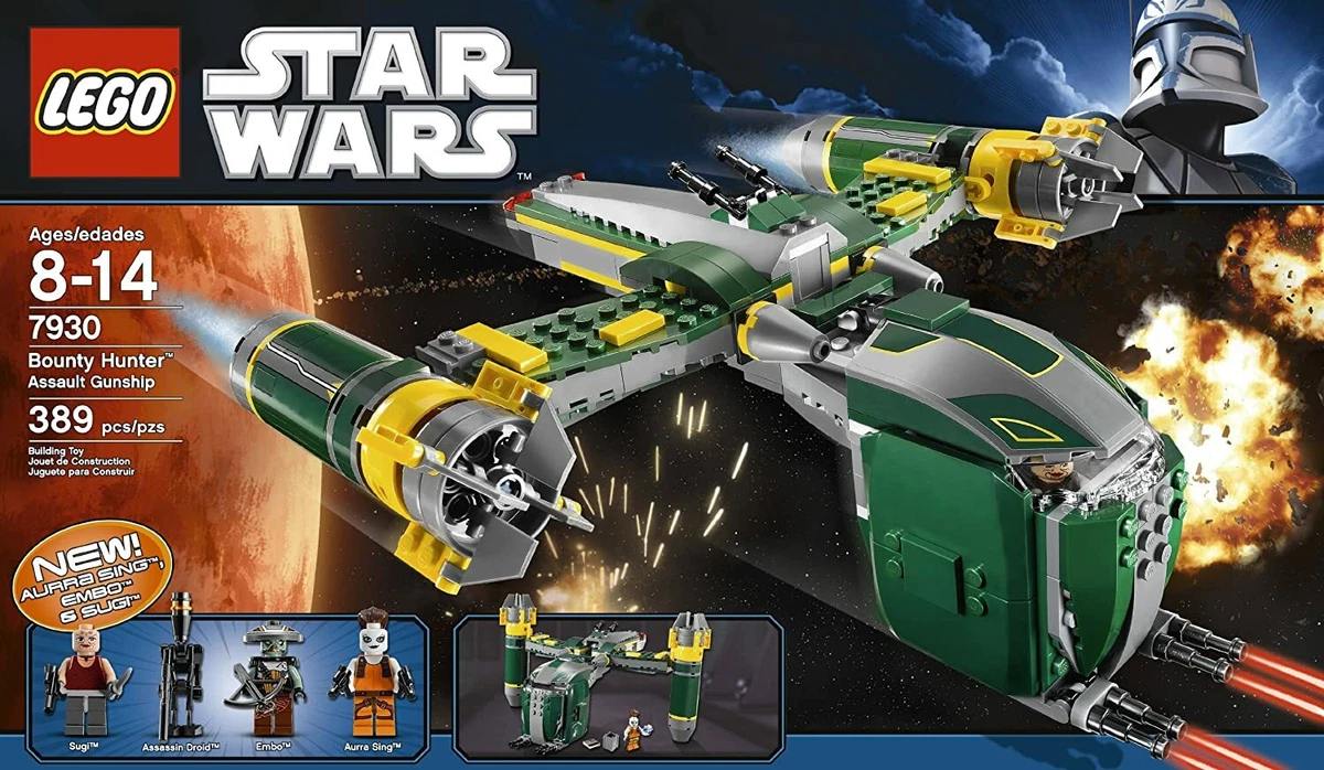 LEGO CLONE WARS 7930 Bounty Hunter Assault Gunship Retired
