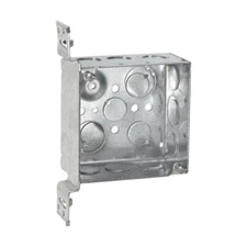 Crouse-Hinds TP451 4 Inch Deep Welded Steel Square Outlet Box With VMS Bracket