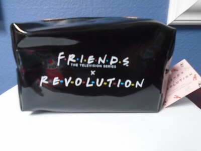 MAKEUP REVOLUTION x TV Show FRIENDS Black Logo Makeup Cosmetic Travel Bag NEW