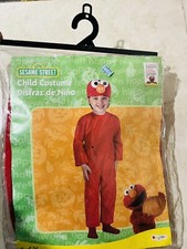 Brand new Disguise 2005 Sesame Street Elmo Halloween costume Size 4-6X jumpsuit