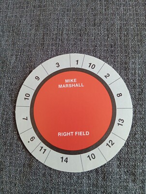 Mike Marshall Rare Vintage Cadaco All Star Baseball Game Disc Card Mets ...