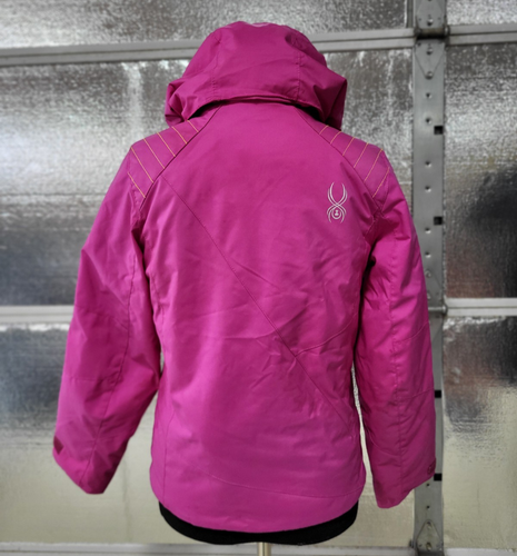 Spyder Girls Size 10 Winter Puffer Jacket -Pink - Ski - Snowboard - Winter - Picture 3 of 8