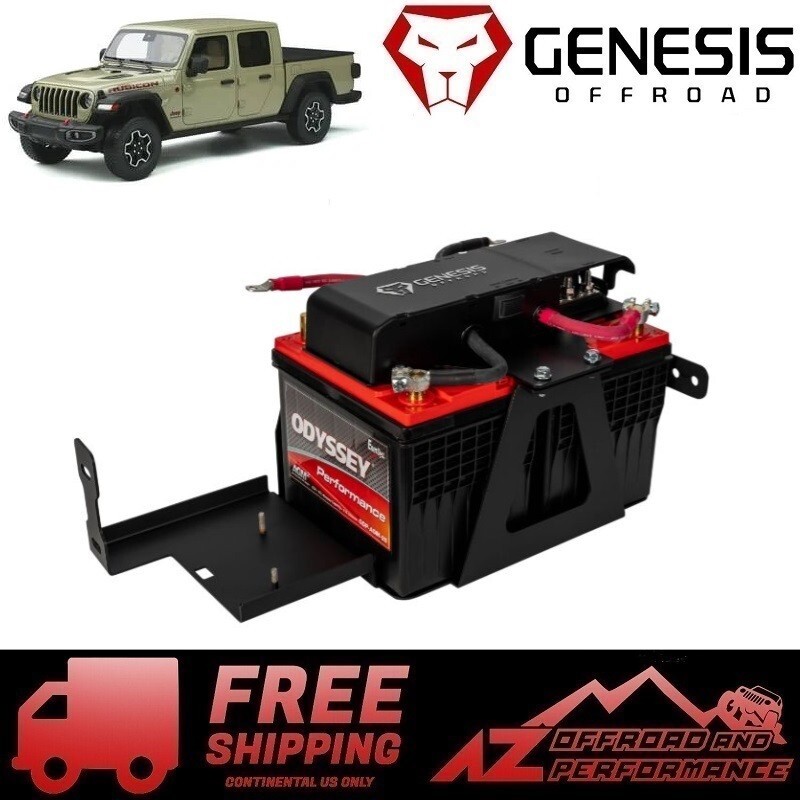 Genesis Offroad GEN 3 Dual Battery Kit w/ 300A Isolator for Jeep