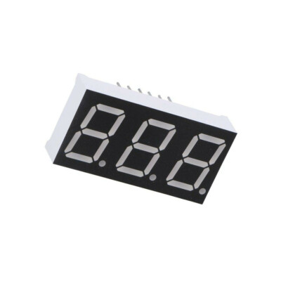 OPD-T5620SR-BW Display: LED 7-segmentig 14,2mm 0,56'' Anz.Z: 3 rot 15mcd Anode