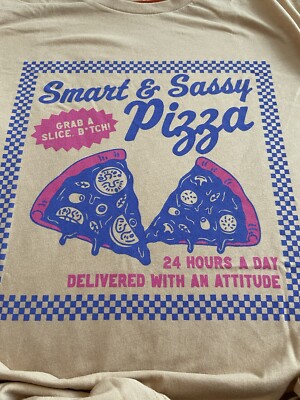 Bella Canvas Graphic Tshirt Size 4xl ''Smart And sassy Pizza''NWOT