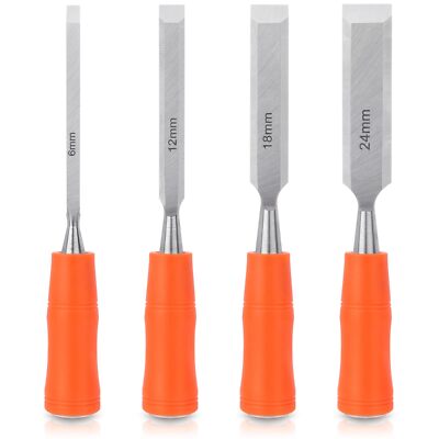 4 Piece Wood Chisel Sets Woodworking Tools Set, Wood Chisels for Woodworking