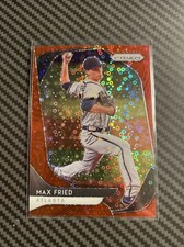Max Fried 2020 Panini Prizm Quick Pitch Baseball Red Donut Circles Prizm #/99