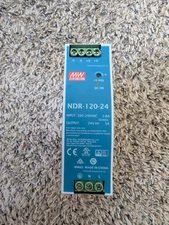Mean Well NDR-120-24 Single Output Industrial Power Supply 120W 24V - DIN Rail