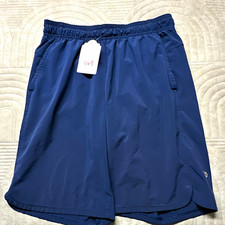 All in Motion Boy Blue Athletic Shorts L Woven Poly Spandex Pockets