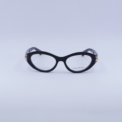 NEW GUCCI CAT EYE EYEGLASSES GUCCI GG1405O 001 BLACK CLEAR EYEWEAR NEW GUCCI EYEGLASSES GG1405O 001 BLACK OVAL GUCCI EYEWEAR main image 3