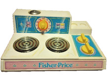 FISHER-PRICE - Fun with Food Kitchen Stove Top Made in USA Vintage