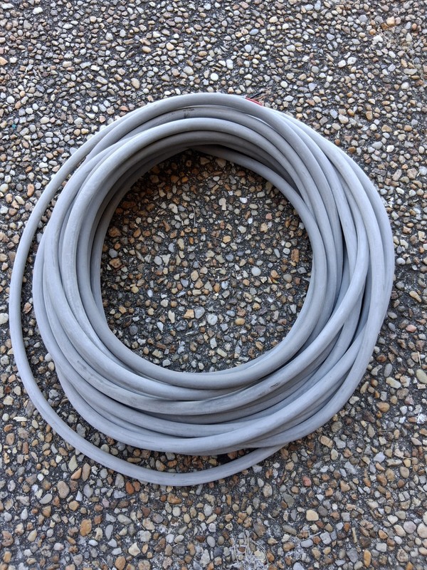 Wire 3 Conductor Red Black Brown Rubber Insulated... 60ft