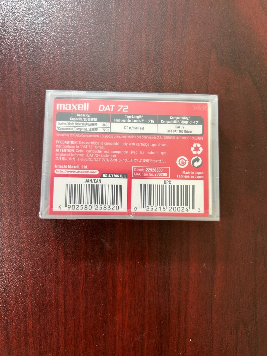 maxell DAT72 Data Cartridge 36GB/72GB 【公式通販】