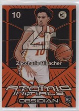 2024 Panini Obsidian Electric Etch Orange Flood /99 Zaccharie Risacher #5 1p3t