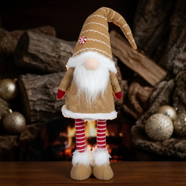 GroßEr Xl Wichtel 50Cm (70Cm) Gnom Dekofigur Bunt Weihnachten Wackelt Umher-image