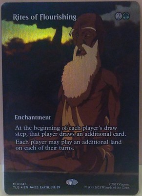 MTG - Avatar TLA Eternal - Rites of Flourishing *Borderless Foil*