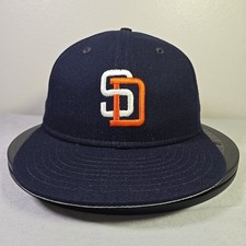 Vintage New Era San Diego Padres Diamond Collection Pro Model Wool USA Hat 7 3/4