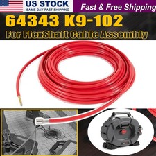 for RIDGID FlexShaft Cable Assembly 64343 K9-102 1/4” x 50 ft, 1-1/4” to 2” Pipe