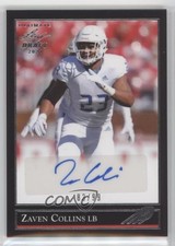 2021 Leaf Ultimate Draft 1992 Black Gold 83/99 Zaven Collins #BG-ZC1 Auto 6o3