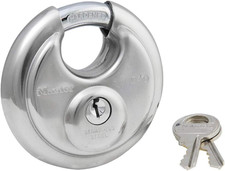 Master Lock 40D Stainless Steel Discus Padlock with Key