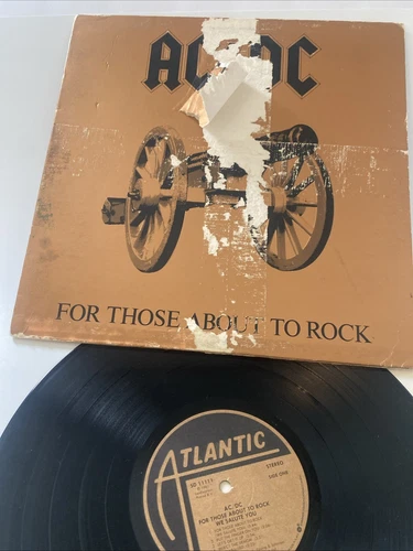 AC/DC ‎ For Those About To Rock Vinyl LP SD-1111 1981 US First Pressing G/EX