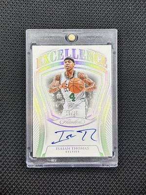 2024-25 Panini Flawless - Isaiah Thomas Excellence Auto /25 #EXS-ITC