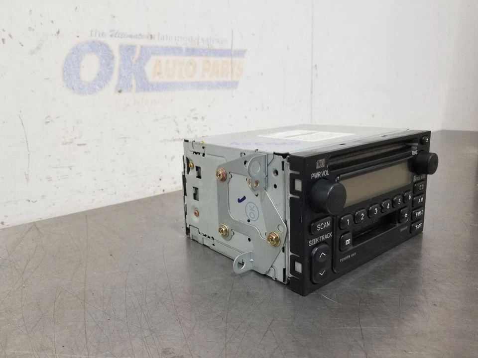 00 2000 TOYOTA TACOMA SR5 RADIO RECEPTOR AUDIO CON REPRODUCTOR DE CD 8612004100 Foto 4 de 4