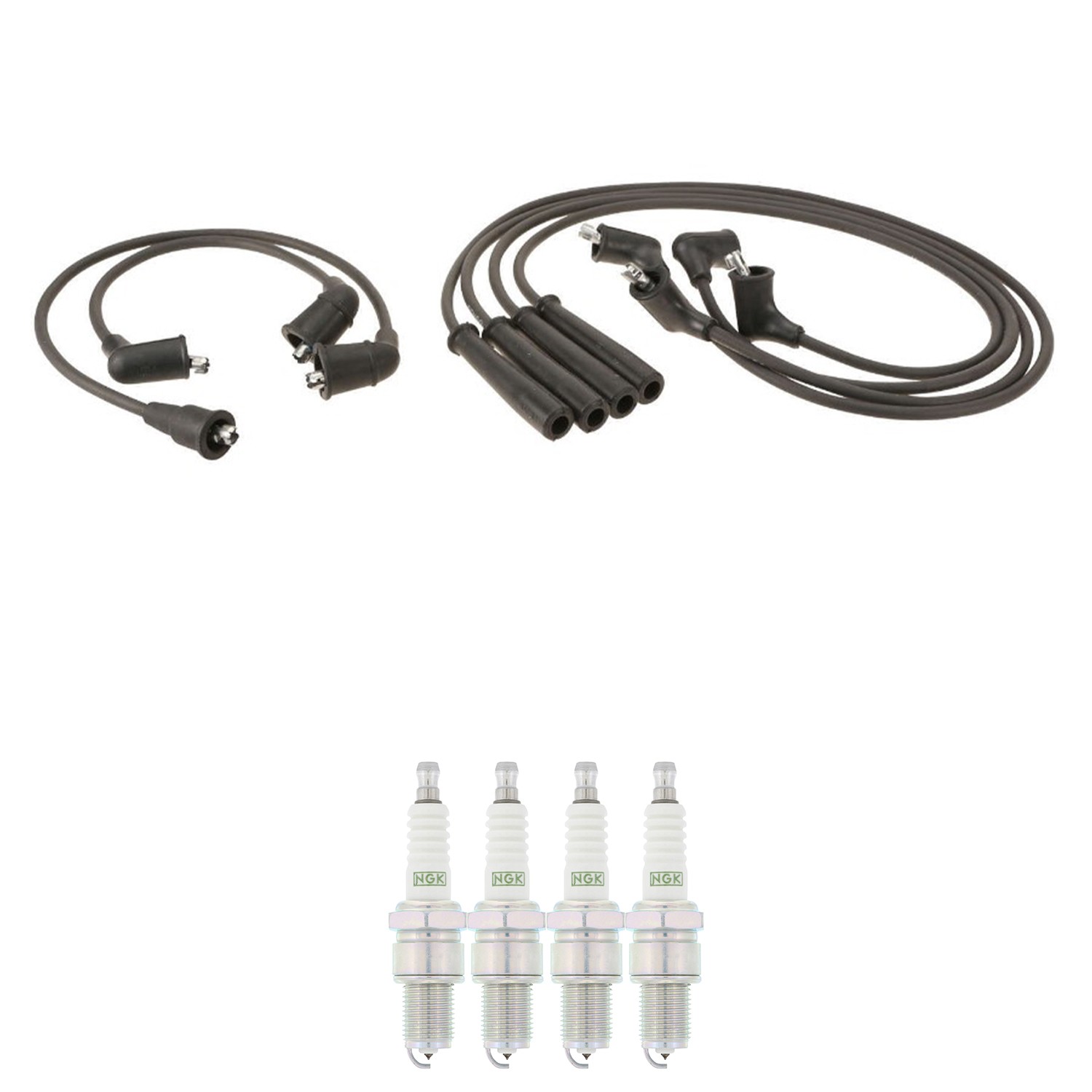 Denso Ignition Wires and NGK Spark Plugs Kit for Mitsubishi Mighty Max Tredia L4