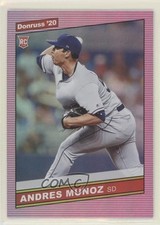 2020 Panini Donruss Retro 1986 Holo Pink Andres Munoz #237 Rookie RC i4p