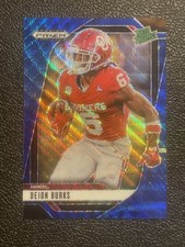 2025 Panini Prizm Draft Picks Deion Burks Blue Wave  /299 Oklahoma #163 