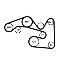 Continental Ctam Keilrippenriemensatz 6PK1698K2 FüR VW Tiguan Touran 1T3 VAN 5 4