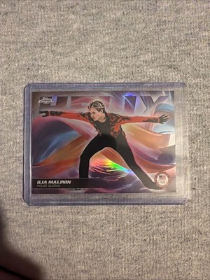 Ilia Malinin 2026 Topps Chrome US Olympics Helix Case Hit SSP Figure Skating 