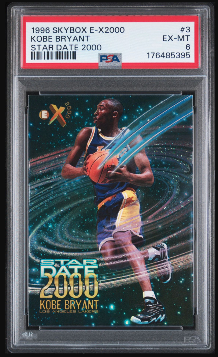 1996-97 Skybox E-X2000 - Star Date 2000 Kobe Bryant #3 (RC) PSA 6