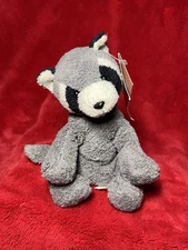Russ Luv Pet Racky Raccoon Grey Chamois 5” Beanie Plush Small Floppy Lovey Tag!